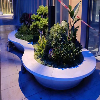 戶外廣場(chǎng)GRC樹(shù)池坐凳藝術(shù)景觀坐凳飾紀(jì)上品廣東GRC構(gòu)件