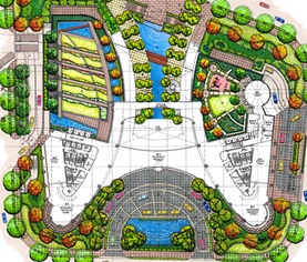 商務(wù)區(qū)園林景觀與設(shè)施施工一體化設(shè)計(jì)方案解析